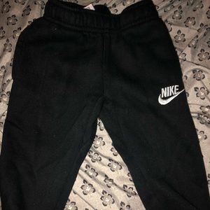 Black toddler Nike joggers